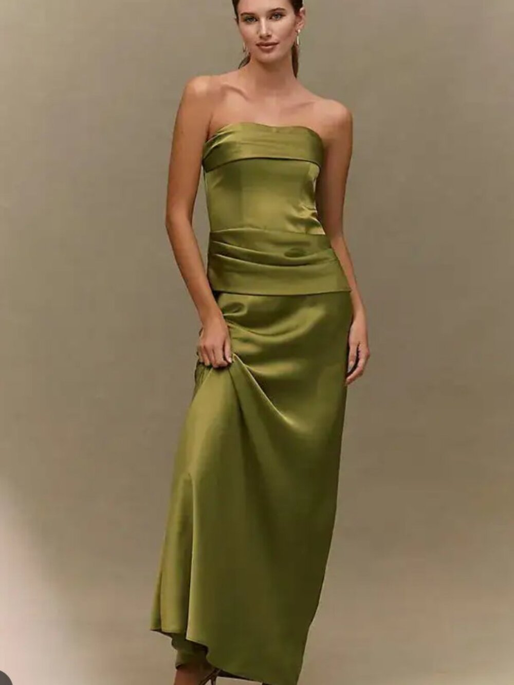 Mare Mare Isabella Corset Maxi Dress Guacamole